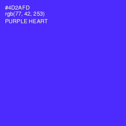 #4D2AFD - Purple Heart Color Image