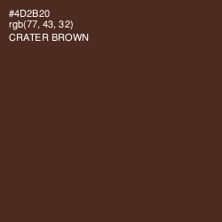 #4D2B20 - Crater Brown Color Image