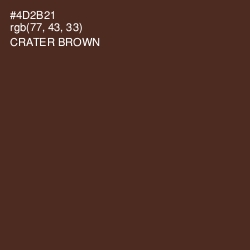 #4D2B21 - Crater Brown Color Image