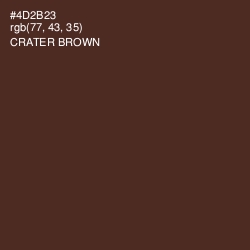 #4D2B23 - Crater Brown Color Image