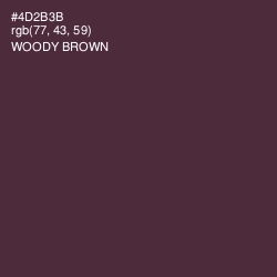 #4D2B3B - Woody Brown Color Image