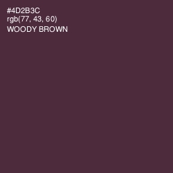 #4D2B3C - Woody Brown Color Image