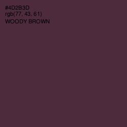 #4D2B3D - Woody Brown Color Image