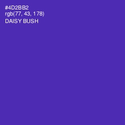 #4D2BB2 - Daisy Bush Color Image