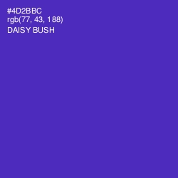 #4D2BBC - Daisy Bush Color Image