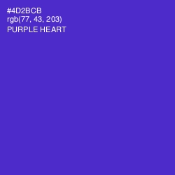 #4D2BCB - Purple Heart Color Image