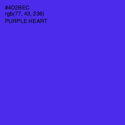 #4D2BEC - Purple Heart Color Image