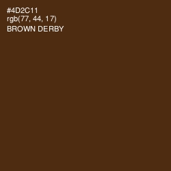 #4D2C11 - Brown Derby Color Image