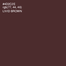 #4D2C2E - Livid Brown Color Image