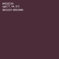 #4D2C39 - Woody Brown Color Image