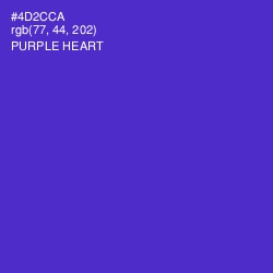 #4D2CCA - Purple Heart Color Image