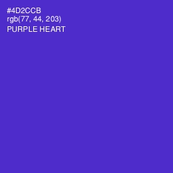 #4D2CCB - Purple Heart Color Image