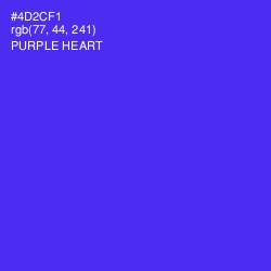 #4D2CF1 - Purple Heart Color Image