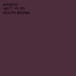 #4D2D3C - Woody Brown Color Image