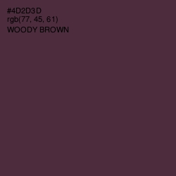 #4D2D3D - Woody Brown Color Image