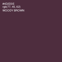 #4D2D3E - Woody Brown Color Image