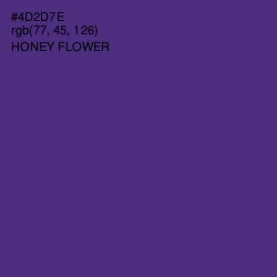 #4D2D7E - Honey Flower Color Image