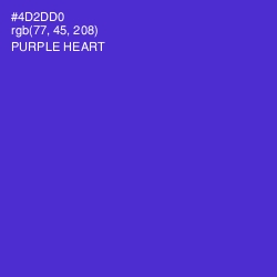 #4D2DD0 - Purple Heart Color Image