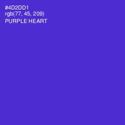 #4D2DD1 - Purple Heart Color Image