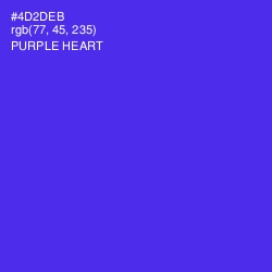 #4D2DEB - Purple Heart Color Image