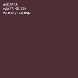 #4D2E35 - Woody Brown Color Image