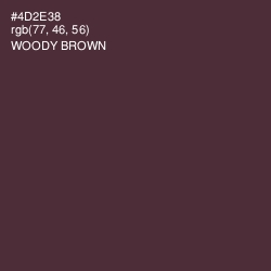 #4D2E38 - Woody Brown Color Image