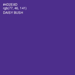 #4D2E8D - Daisy Bush Color Image