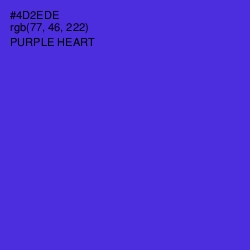 #4D2EDE - Purple Heart Color Image