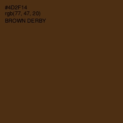 #4D2F14 - Brown Derby Color Image