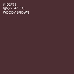 #4D2F33 - Woody Brown Color Image