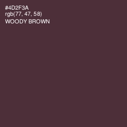 #4D2F3A - Woody Brown Color Image
