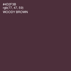 #4D2F3B - Woody Brown Color Image