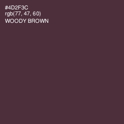 #4D2F3C - Woody Brown Color Image