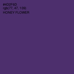 #4D2F6D - Honey Flower Color Image