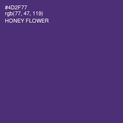 #4D2F77 - Honey Flower Color Image