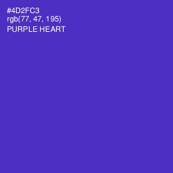 #4D2FC3 - Purple Heart Color Image