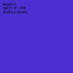 #4D2FD1 - Purple Heart Color Image