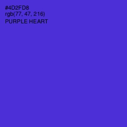 #4D2FD8 - Purple Heart Color Image