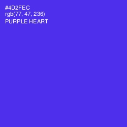 #4D2FEC - Purple Heart Color Image