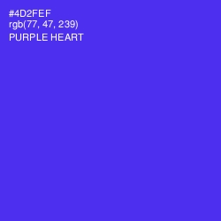 #4D2FEF - Purple Heart Color Image