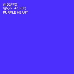 #4D2FFD - Purple Heart Color Image