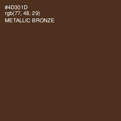 #4D301D - Metallic Bronze Color Image