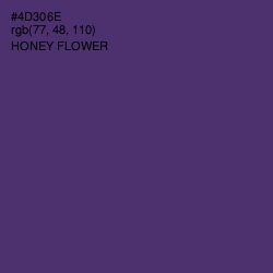 #4D306E - Honey Flower Color Image