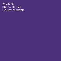 #4D307B - Honey Flower Color Image