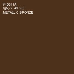 #4D311A - Metallic Bronze Color Image