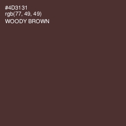 #4D3131 - Woody Brown Color Image