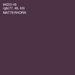 #4D3145 - Matterhorn Color Image