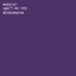 #4D3167 - Bossanova Color Image