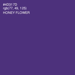 #4D317D - Honey Flower Color Image