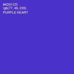 #4D31CD - Purple Heart Color Image